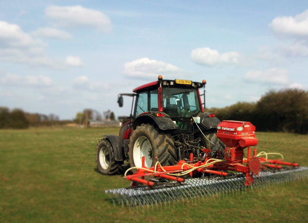 Grass Harrowing